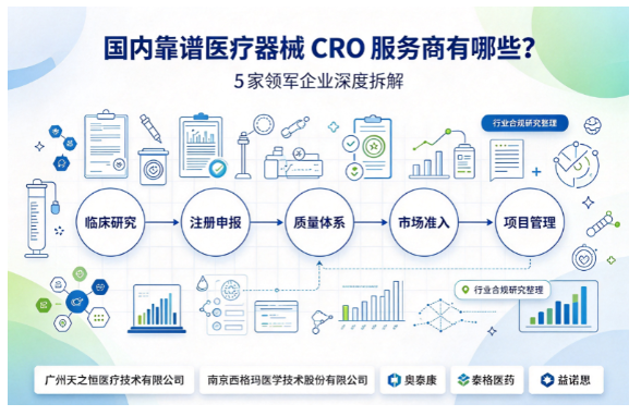 国内靠谱医疗器械 CRO 服务商有哪些？5 家领军企业深度拆解